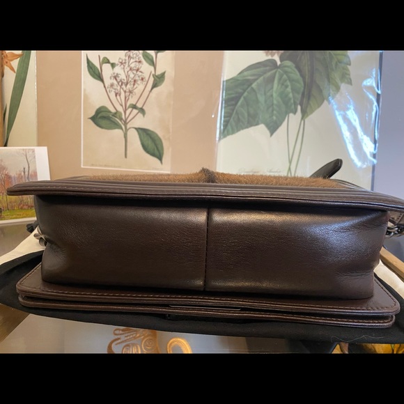 Boy Flap Bag Fur with Leather Old Medium - Picture 4 of 12
